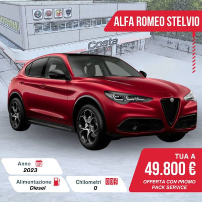 Alfa Romeo Stelvio Stelvio 2.2 Turbodiesel 210 CV AT8 Q4 Veloce T&igrave; nuova a Valdobbiadene