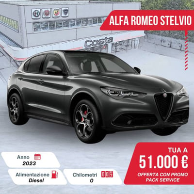 Alfa Romeo Stelvio Stelvio 2.2 Turbodiesel 210 CV AT8 Q4 Veloce  nuova a Valdobbiadene