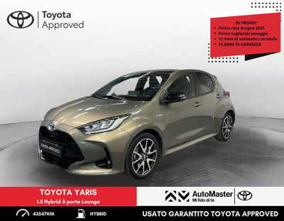 Toyota Yaris 1.5 Hybrid 5 porte Lounge del 2020 usata a Ferrara