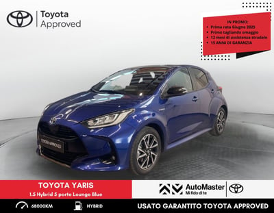 Toyota Yaris 1.5 Hybrid 5 porte Lounge Blue del 2020 usata a Ferrara