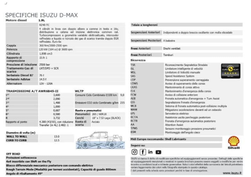 Isuzu D-Max Pick-up nuova a Lucca (16)