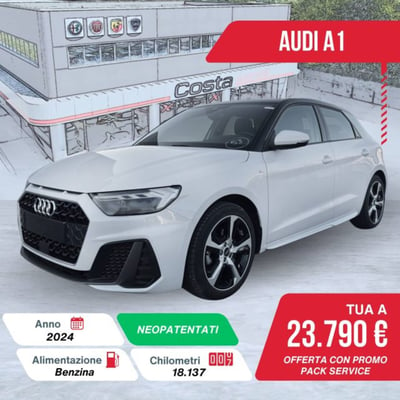 Audi A1 Sportback 30 TFSI S line edition  del 2024 usata a Valdobbiadene