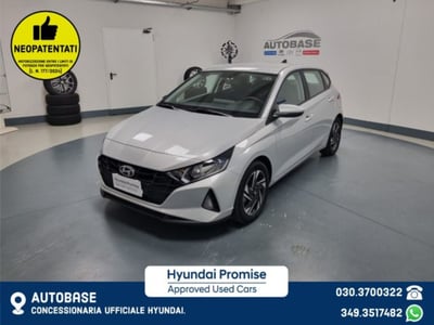 Hyundai i20 1.2 MPI MT TechLine del 2022 usata a Brescia