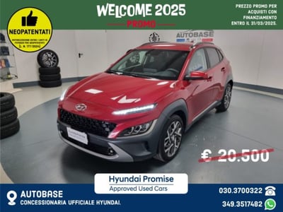 Hyundai Kona HEV 1.6 DCT XLine del 2021 usata a Brescia