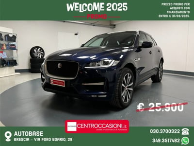 Jaguar F-Pace 3.0 D V6 300 CV AWD aut. R-Sport  del 2017 usata a Brescia