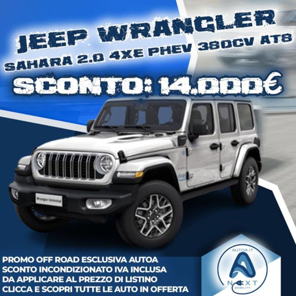 Jeep Wrangler Unlimited nuova a Sassari