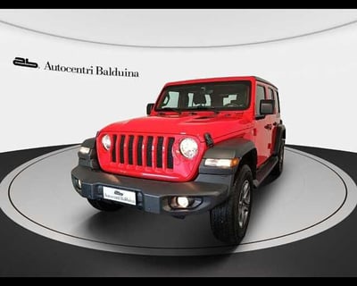 Jeep Wrangler Unlimited 2.2 Mjt II Sport del 2020 usata a Roma