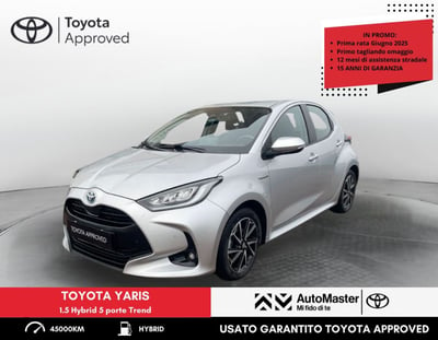 Toyota Yaris 1.5 Hybrid 5 porte Trend del 2021 usata a Rovigo