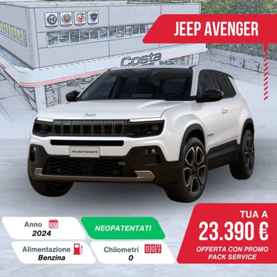 Jeep Avenger 1.2 turbo Summit fwd 100cv nuova a Valdobbiadene