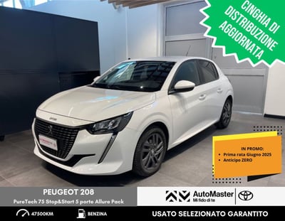 Peugeot 208 PureTech 75 Stop&amp;Start 5 porte Allure Pack  del 2021 usata a Ferrara