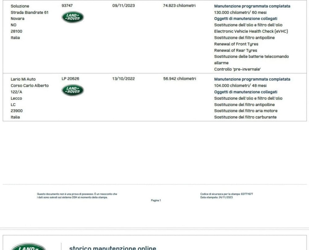 Land Rover Range Rover usata a Verbano Cusio Ossola (10)