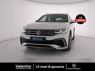 Volkswagen Tiguan 2.0 TDI 150 CV SCR DSG 4MOTION R-Line del 2021 usata a Roma