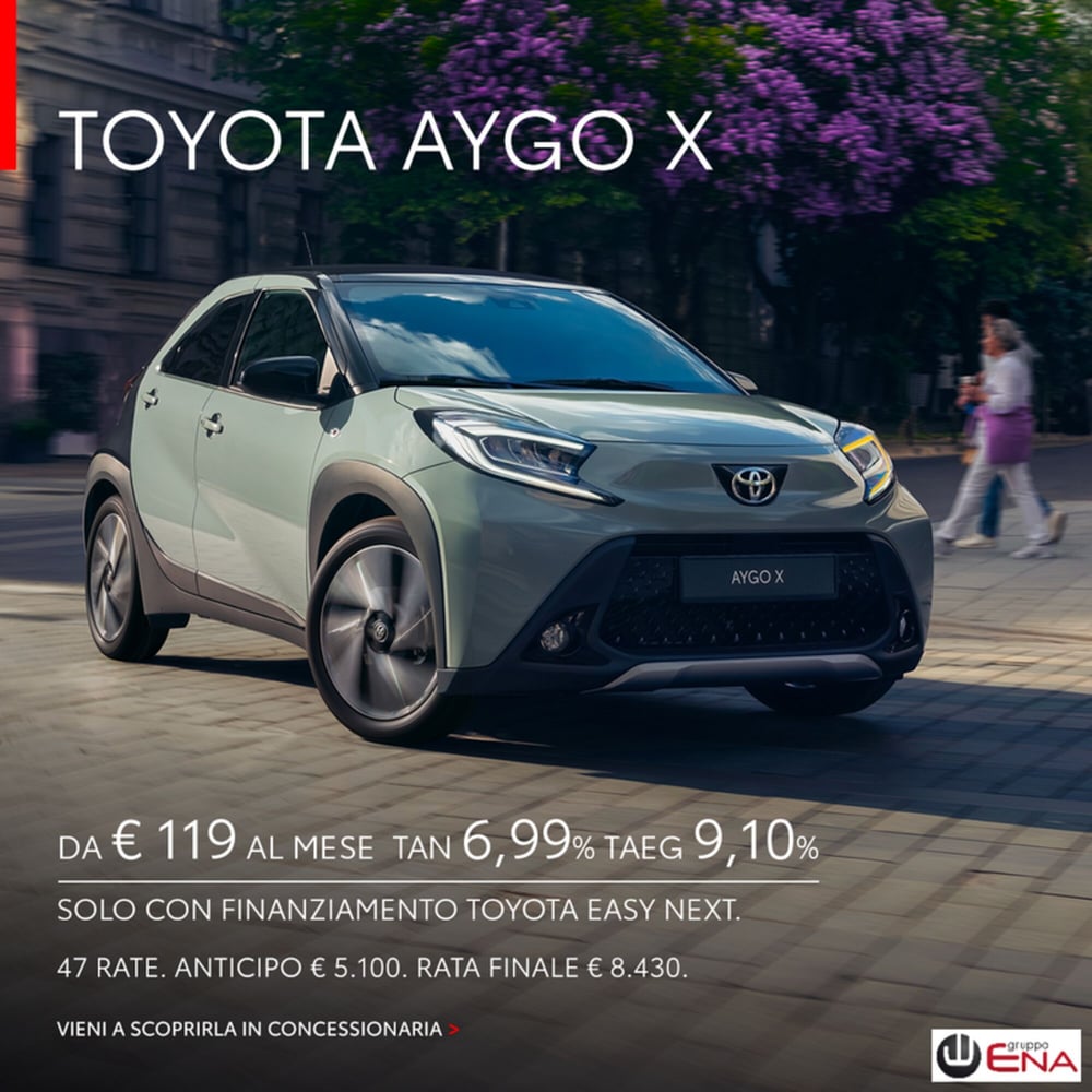 Toyota Aygo X nuova a Cagliari