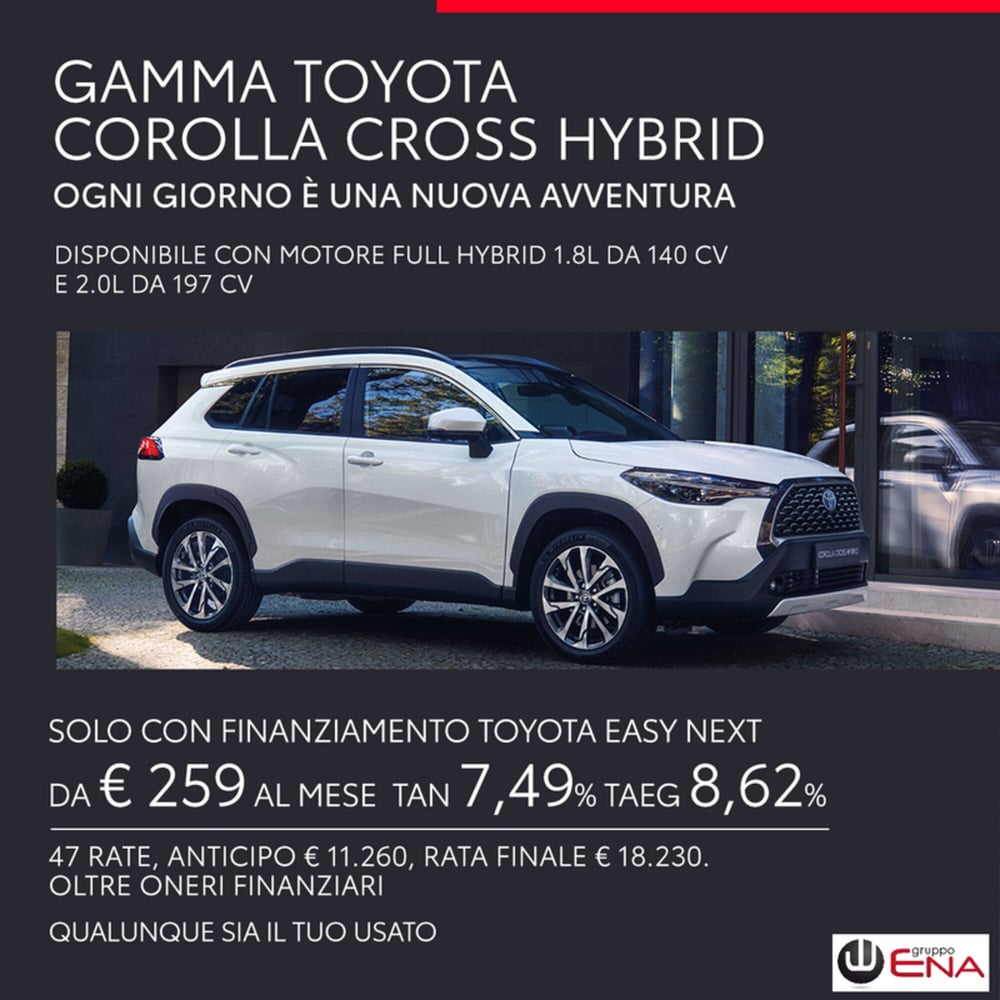 Toyota Corolla Cross Hybrid nuova a Cagliari