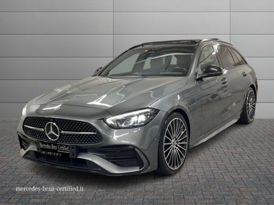 Mercedes-Benz Classe C Station Wagon 220 d mhev AMG Line Premium Plus 4matic 200cv auto del 2022 usata a Montecosaro