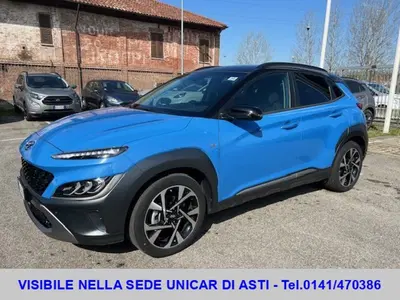 Hyundai Kona 1.0 T-GDI Hybrid 48V iMT XLine del 2021 usata a Alba