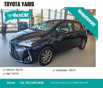 Toyota Yaris 1.5 Hybrid 5 porte Energy del 2020 usata a Sona