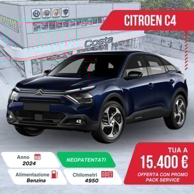 Citroen C4 1.2 puretech Plus s&amp;s 130cv eat8 del 2024 usata a Valdobbiadene