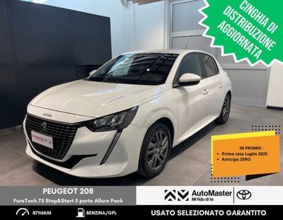 Peugeot 208 PureTech 75 Stop&amp;Start 5 porte Allure Pack del 2021 usata a Ferrara