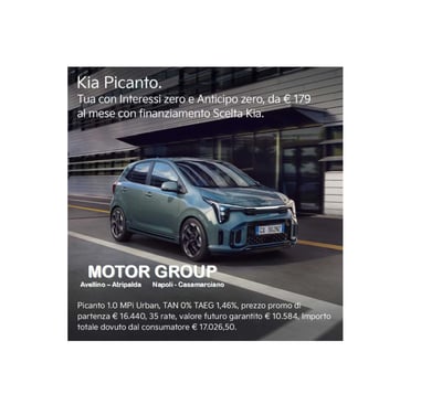 Kia Picanto 1.0 12V Town nuova a Casamarciano