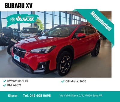 Subaru XV 1.6i Lineartronic Style del 2019 usata a Sona