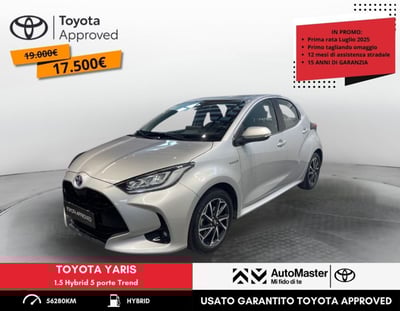 Toyota Yaris 1.5 Hybrid 5 porte Trend del 2021 usata a Ferrara