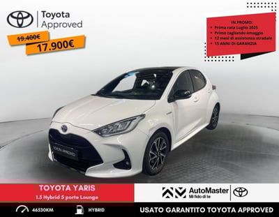 Toyota Yaris 1.5 Hybrid 5 porte Lounge del 2021 usata a Ferrara