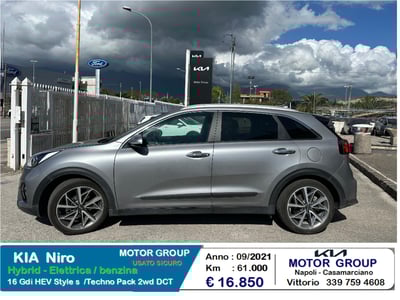 Kia Niro 1.6 GDi DCT HEV Style del 2021 usata a Casamarciano