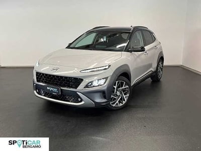 Hyundai Kona 1.6 gdi hev X Class Premium Pack 2wd dct del 2021 usata a Bergamo