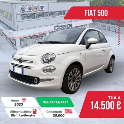 Fiat 500 1.0 Hybrid Dolcevita del 2023 usata a Valdobbiadene