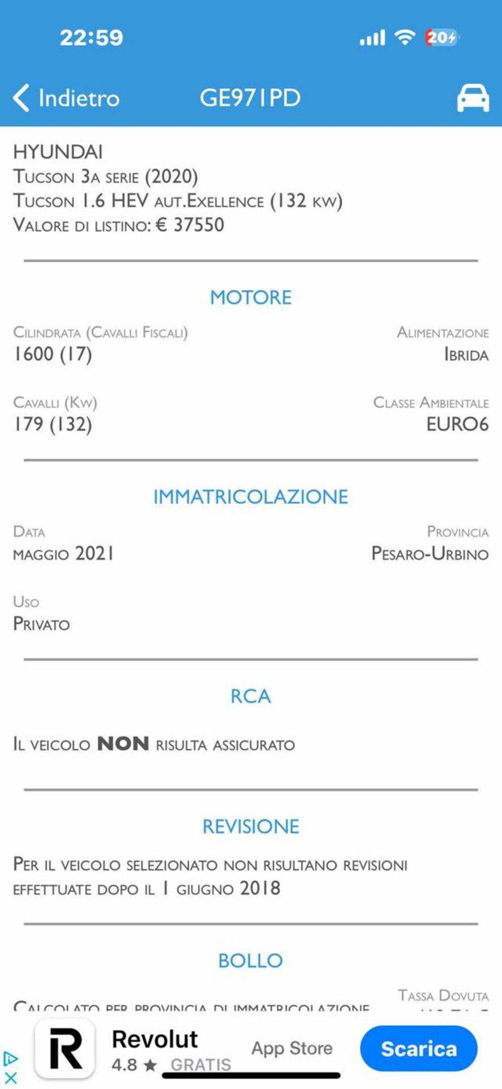 Hyundai Tucson usata a Pesaro-Urbino (10)