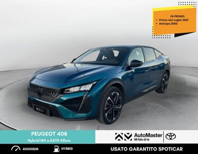 Peugeot 408 1.6 hybrid phev Allure 180cv e-eat8 del 2023 usata a Ferrara