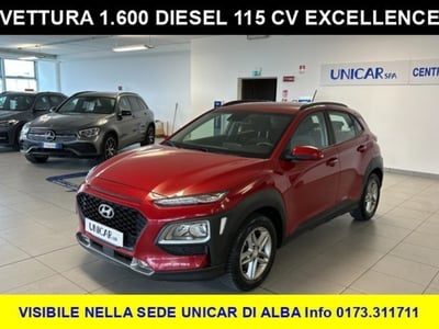Hyundai Kona 1.6 CRDI 115 CV Classic del 2019 usata a Alba