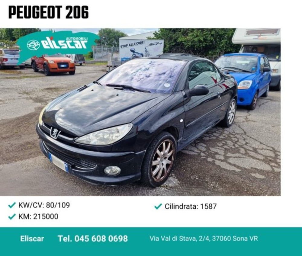 Peugeot 206 Cabrio usata a Verona