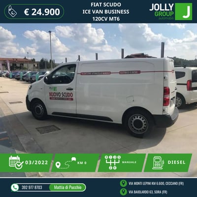 Fiat Scudo Furgone ce 1.5 bluehdi 120cv L2H1 del 2022 usata a Sora