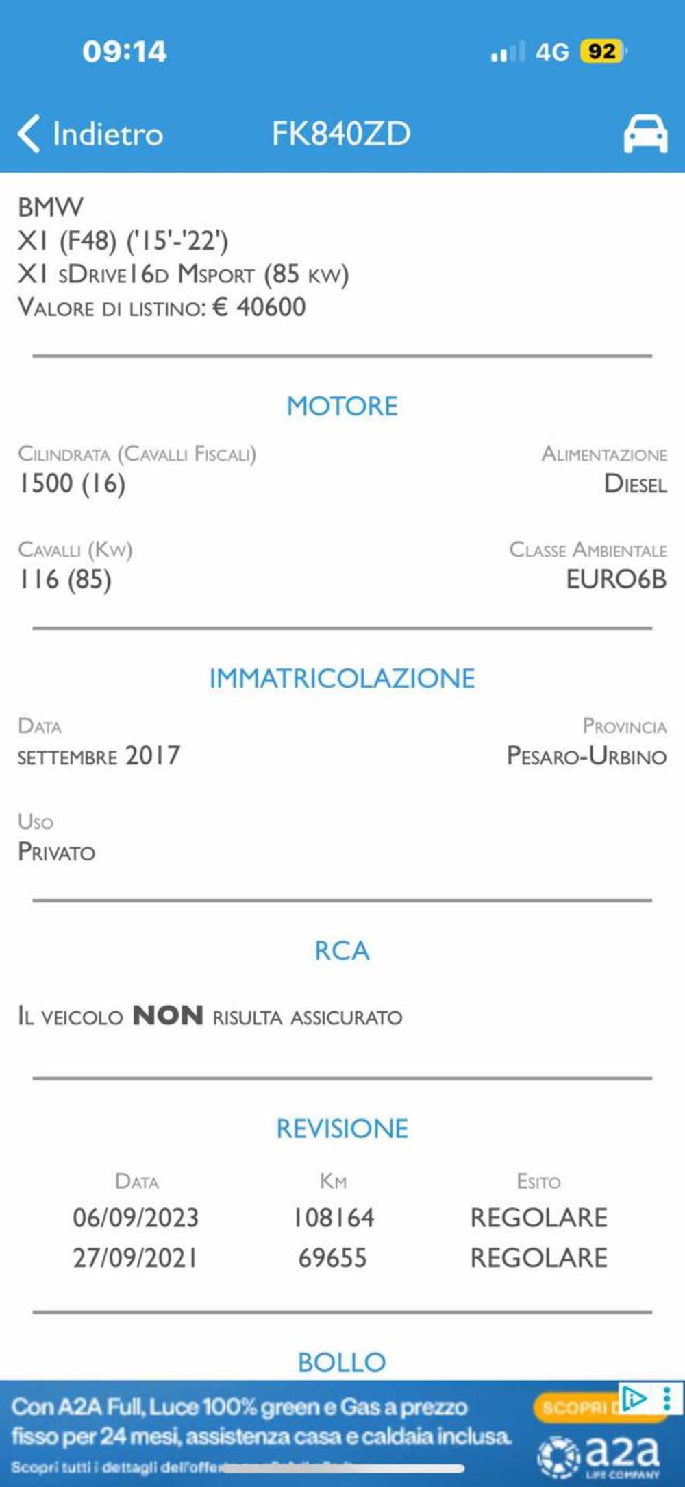 BMW X1 usata a Pesaro-Urbino (6)