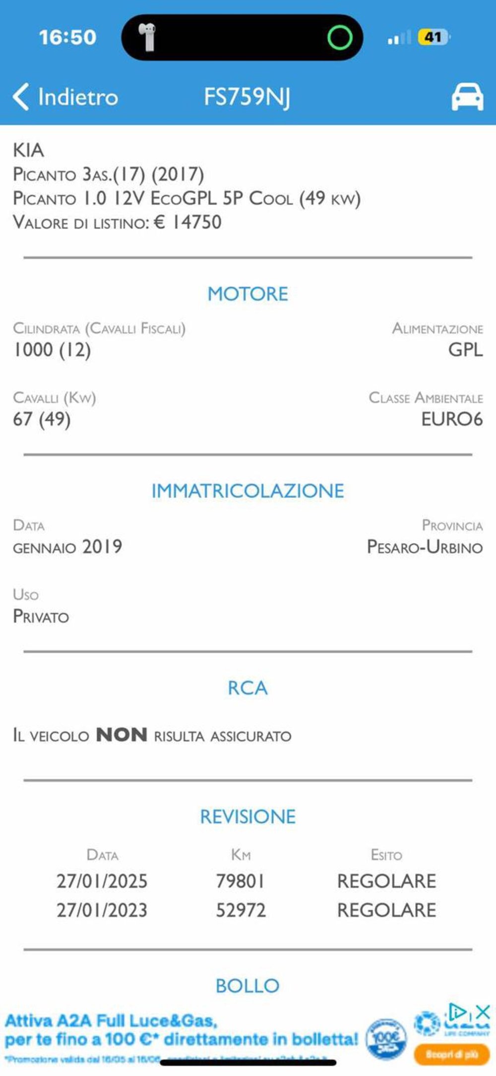 Kia Picanto usata a Pesaro-Urbino (6)