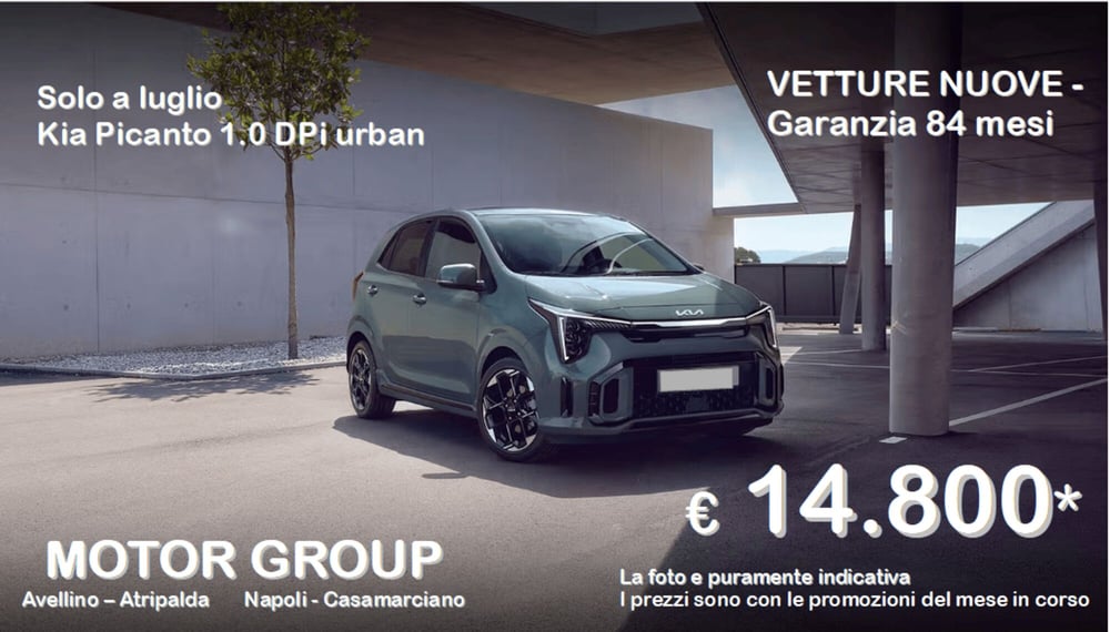 Kia Picanto nuova a Napoli