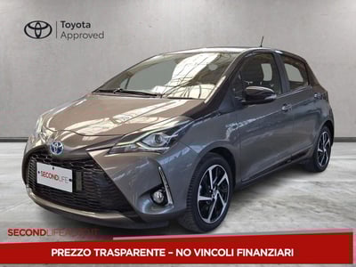 Toyota Yaris 1.5 Hybrid 5 porte Lounge Blue del 2020 usata a Roma