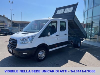 Ford Transit Telaio 350 2.0 EcoBl.MHEV 130 RWD PL-DC Cass.Rib.Tril.Trend del 2021 usata a Alba