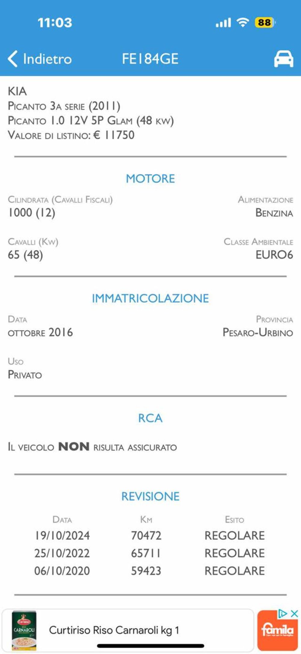 Kia Picanto usata a Pesaro-Urbino (9)