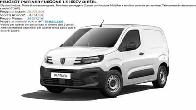 Peugeot Partner Furgone BlueHDi 100 PL Furgone Grip nuova a Viterbo