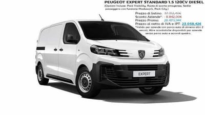 Peugeot Expert Furgone BlueHDi 120 S&amp;S PL-TN-DC Mobile Furgone Standard nuova a Viterbo
