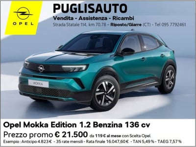 Opel Mokka 1.2 Edition s&amp;s 136cv nuova a Belpasso