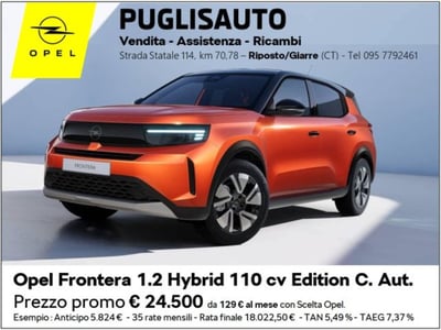 Opel Frontera 1.2 hybrid Edition 110cv edct nuova a Belpasso