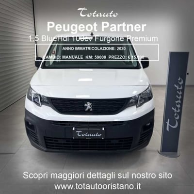 Peugeot Partner Furgone BlueHDi 100 PC Furgone Premium del 2020 usata a Ghilarza