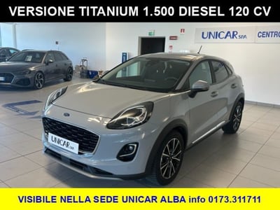 Ford Puma 1.5 EcoBlue 120 CV S&amp;S Titanium del 2022 usata a Alba