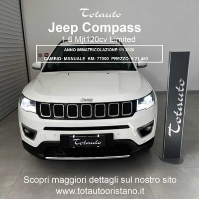 Jeep Compass 1.6 Multijet II 2WD Limited del 2020 usata a Ghilarza