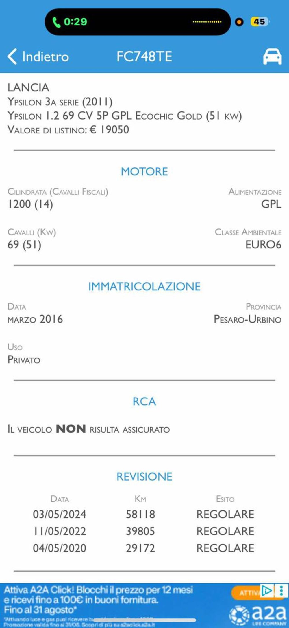 Lancia Ypsilon usata a Pesaro-Urbino (4)