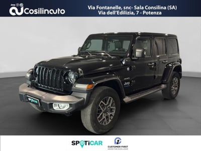 Jeep Wrangler Unlimited 2.0 PHEV ATX 4xe Sahara del 2021 usata a Sala Consilina